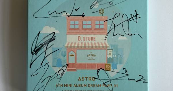 astro dream part.01 アルバム　全員　直筆サイン ASTRO SIGNED 4TH MINI ALBUM 'DREAM PART. 01' - DAY VERSION (V1)